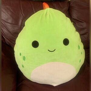 Seanster the Stegosaurus Dinosaur Plushie Squishmallow w/Orange Horn; 16”